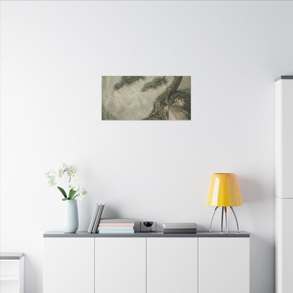 Fukinsei Pine Tree Canvas Art - Japandi Texture