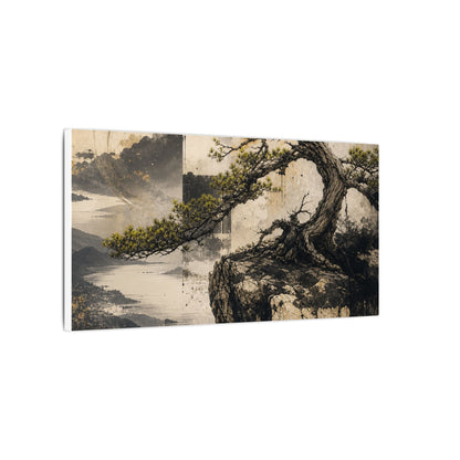 Golden Hour Pine Tree Canvas Art - Japandi Datsuzoku
