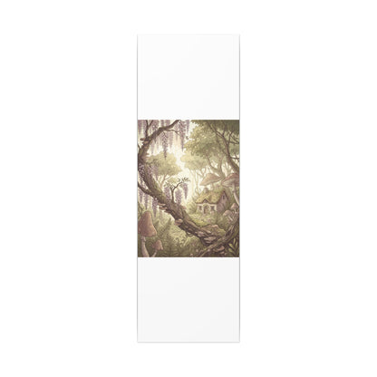 Summer Wisteria Mushroom Illustration Canvas Art | Enchanting Decor