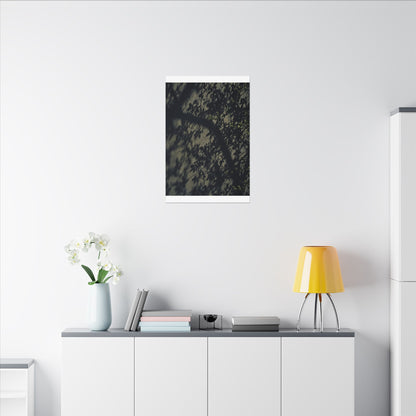 Atmospheric Shadow Play Canvas Art - Moody Minimal Dark Japandi