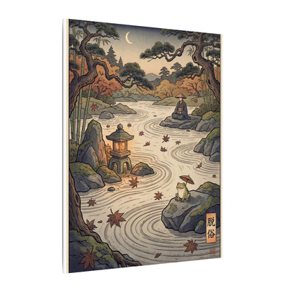 Rock Garden Autumn Canvas Art | Zen Serene Design