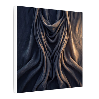 Moody Silk Drape Canvas Art - Shadow Zen Dark Japandi