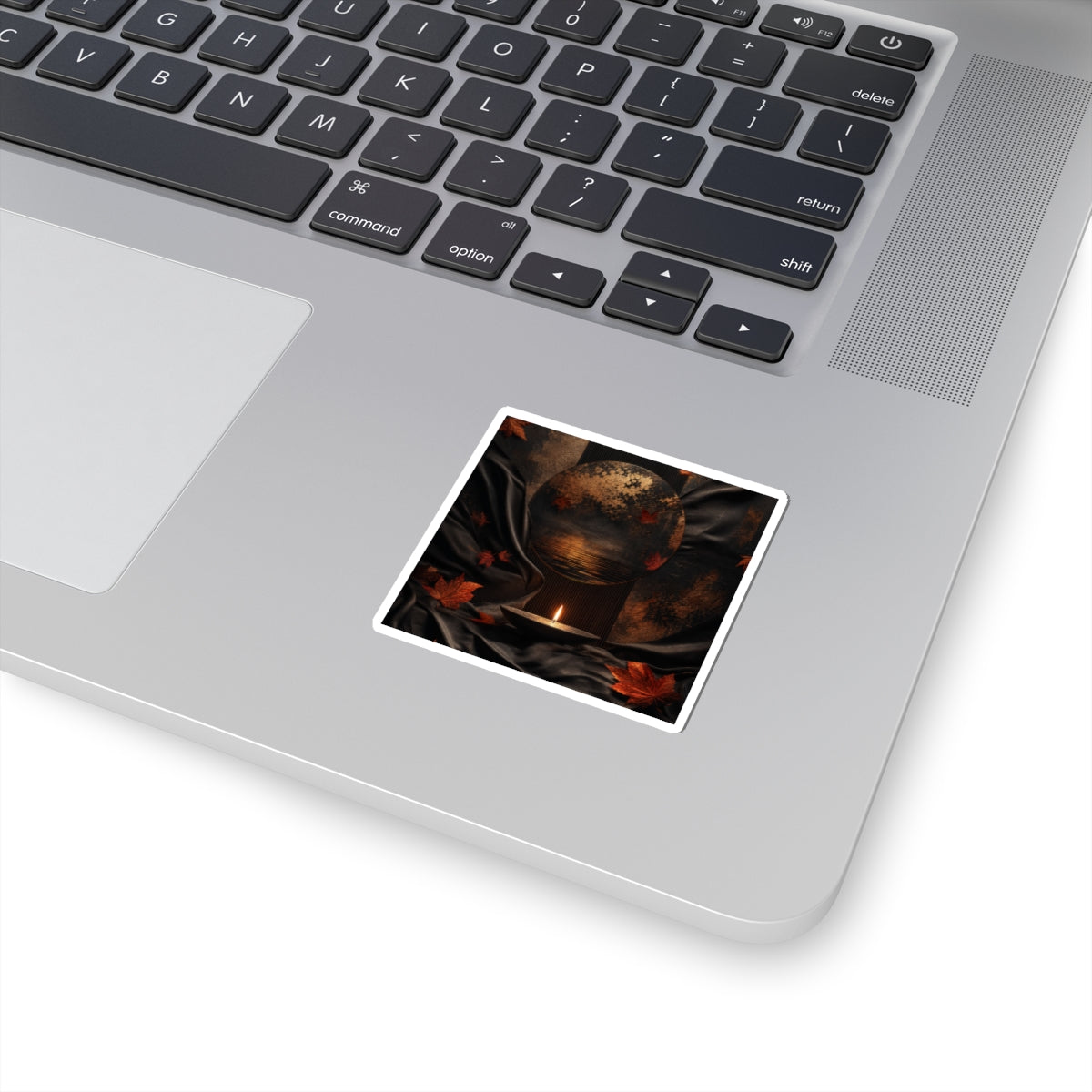 Candlelight Silk Drape Sticker - Dark Japandi Kanso