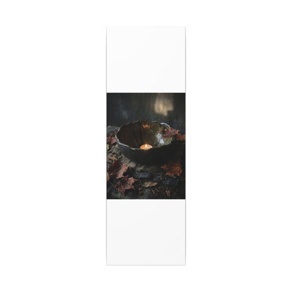 Candlelight Ceramic Bowl Canvas Art - Dark Japandi Kanso