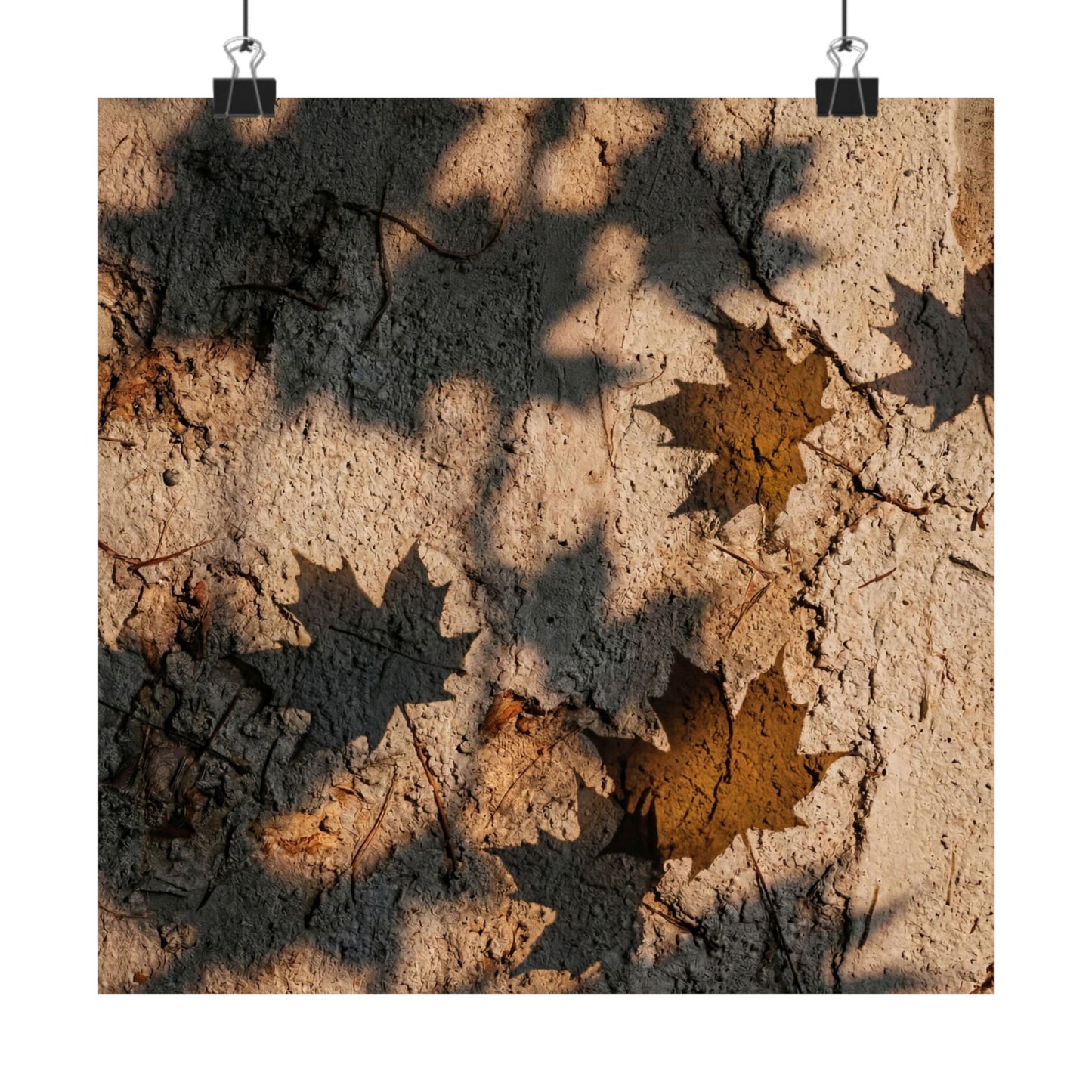 Shadow Play Texture Wall Art Print | Cozy Japandi Art Art Print