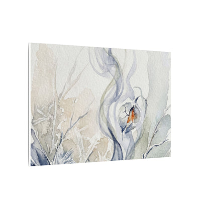 Earthy Incense Smoke Canvas Art - Watercolor Japandi