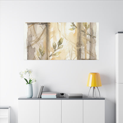 Shoji Screen Spring Canvas Art | Japandi Cozy Design