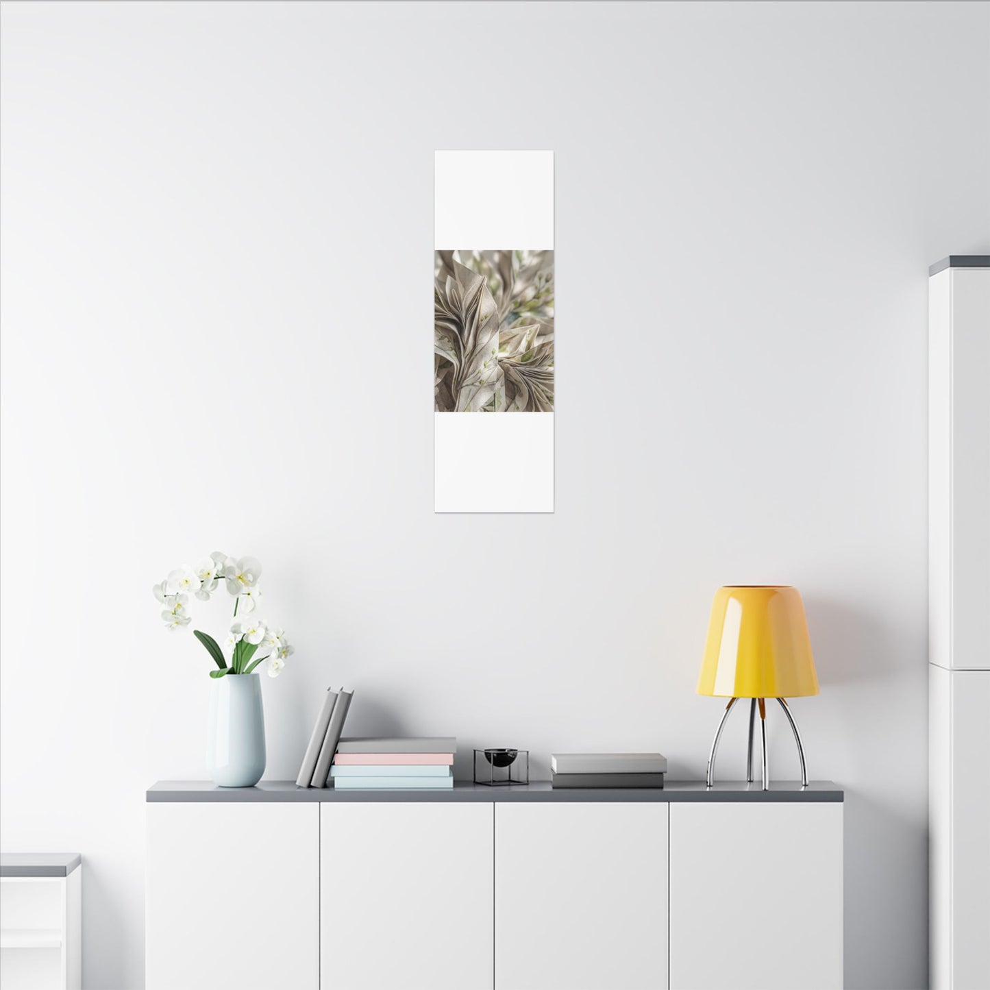 Fukinsei Paper Fold Canvas Art - Japandi Watercolor
