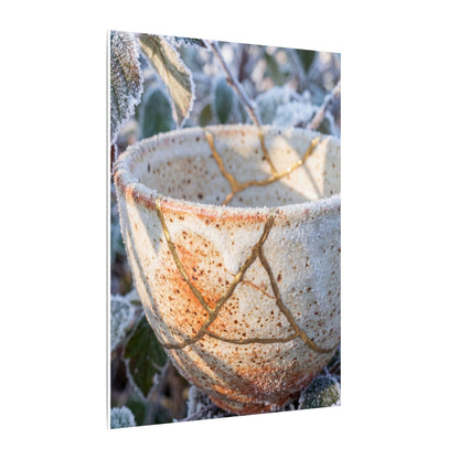 Resilient Ceramic Bowl Canvas Art - Gold Vein Kintsugi