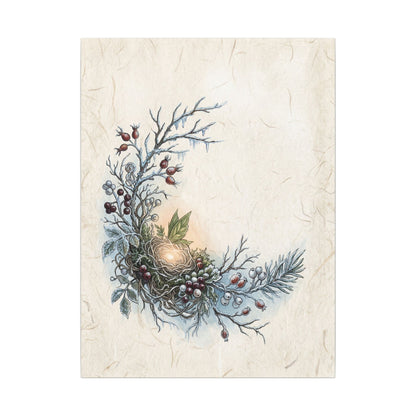 Winter Shoji Screen Forest Whimsy Canvas Art | Enchanting Decor