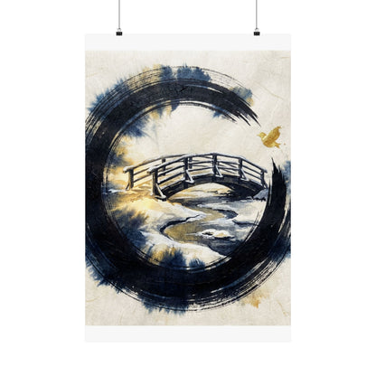 Datsuzoku Wooden Bridge Wall Art Print - Zen Enso