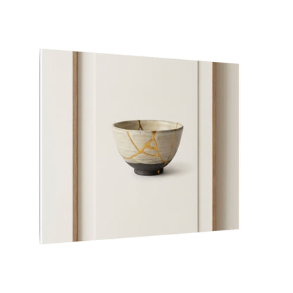 Kintsugi Charcoal Canvas Art