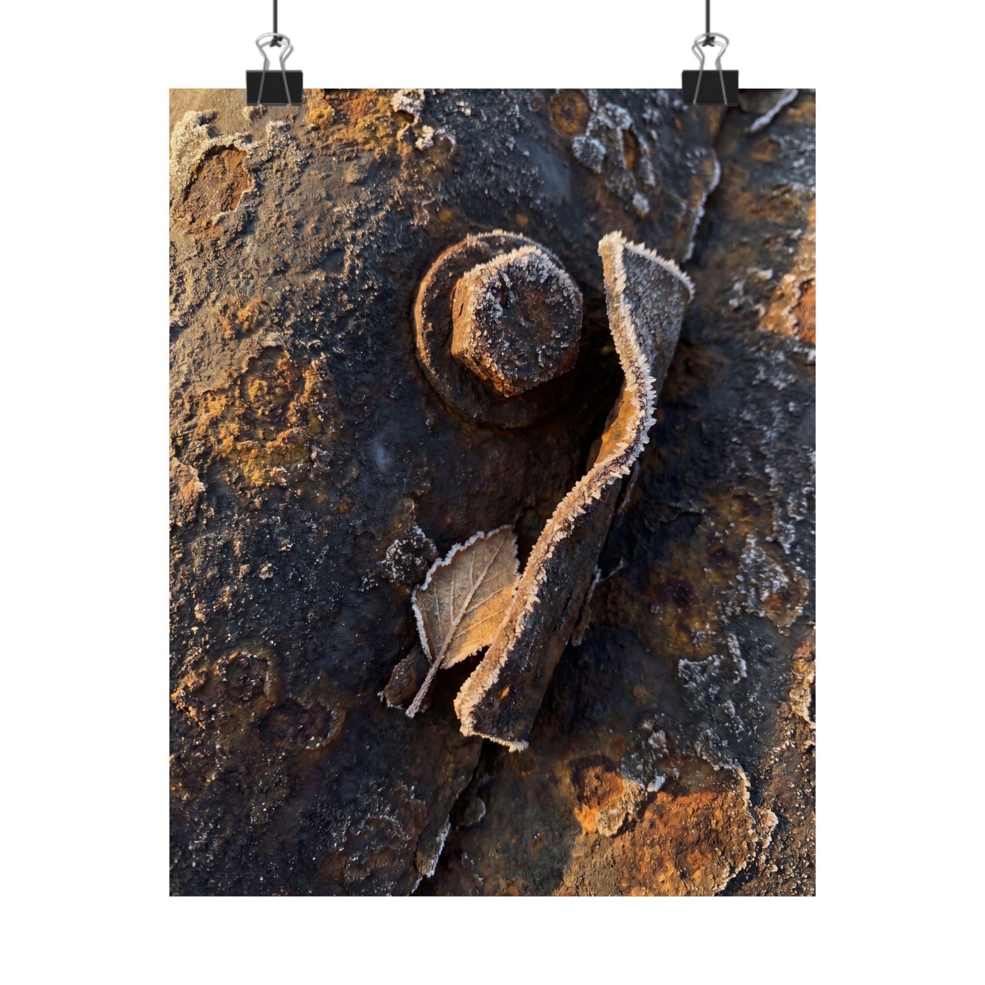 Golden Hour Rust Patina Wall Art Print - Dark Japandi Datsuzoku Art Print