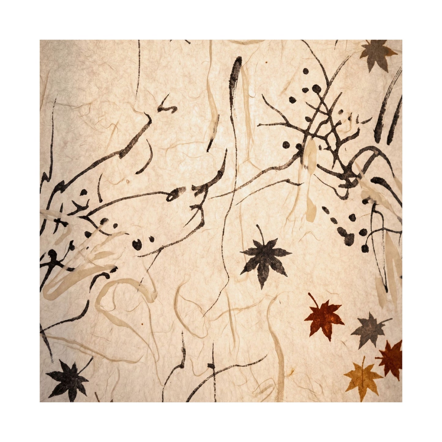 Golden Hour Shoji Screen Wall Art Print - Japandi Fukinsei