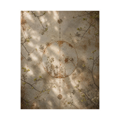 Rust Patina Spring Wall Art Print | Japandi Cozy Design