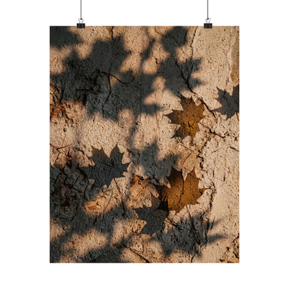 Shadow Play Texture Wall Art Print | Cozy Japandi Art Art Print