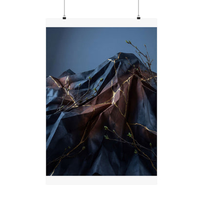 Mono No Aware Paper Fold Wall Art Print - Kintsugi Broken Beauty Art Print