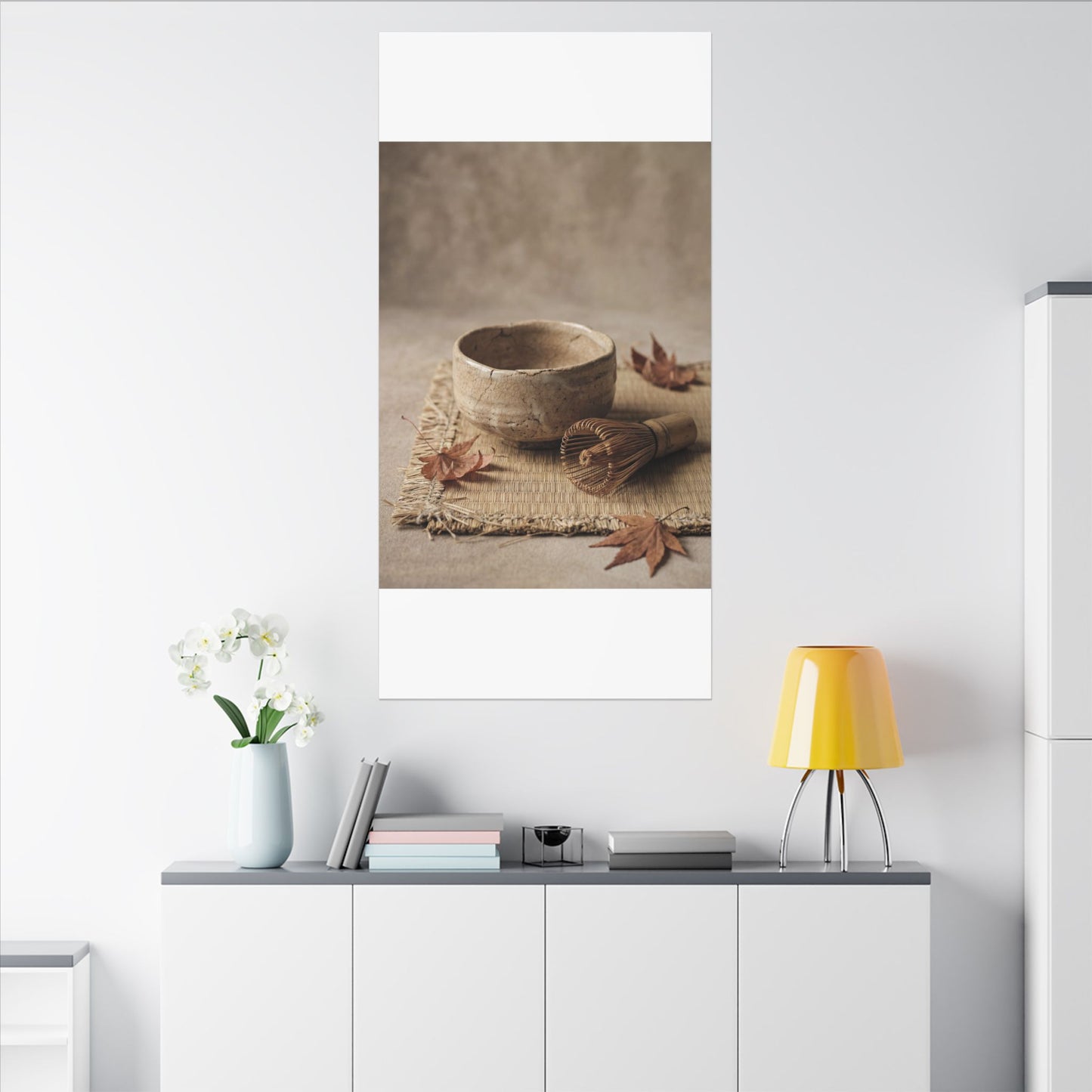 Ma Tea Ceremony Canvas Art - Japandi Texture