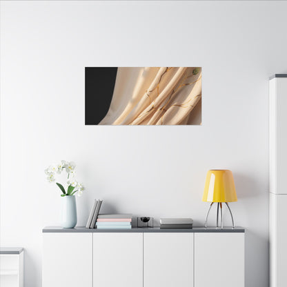 Golden Hour Silk Drape Canvas Art - Kintsugi Fukinsei
