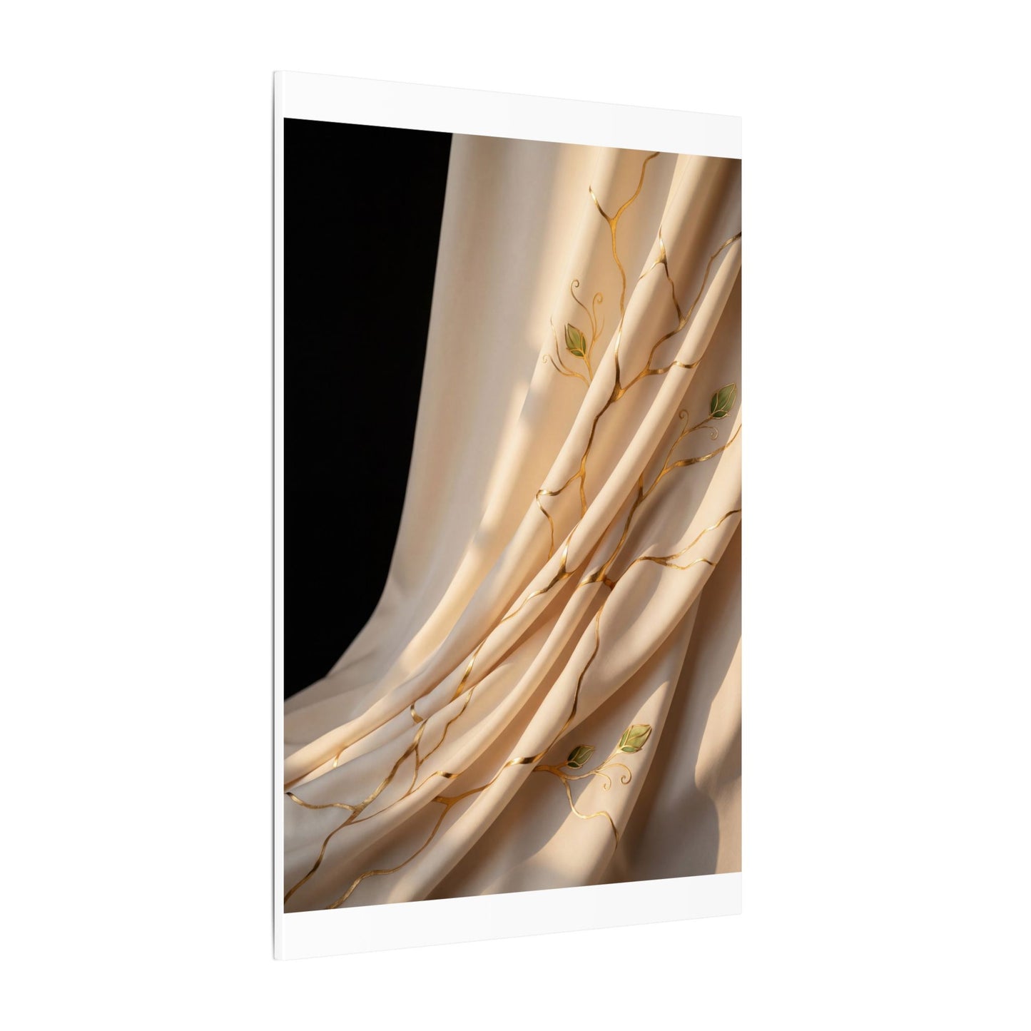 Golden Hour Silk Drape Canvas Art - Kintsugi Fukinsei