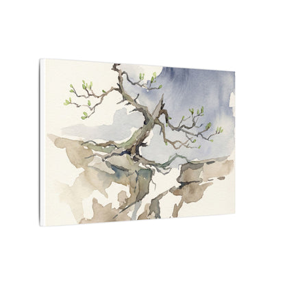 Moonlight Pine Tree Canvas Art - Japandi Ma