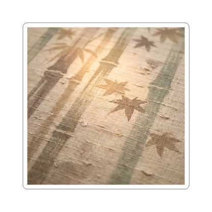 Bamboo Grove Sticker | Autumn Japandi Japanese Pattern Art Art Print