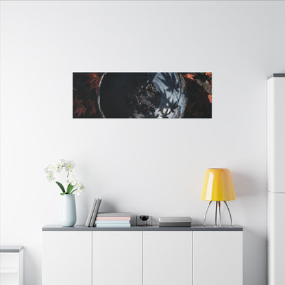 Autumn Ceramic Bowl Shadow Zen Canvas Art | Bold Decor