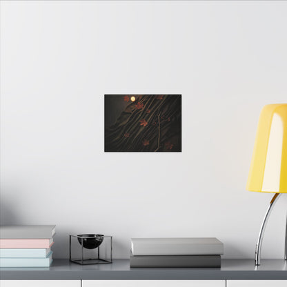 Autumn Silk Drape Moody Minimal Canvas Art | Moody Decor