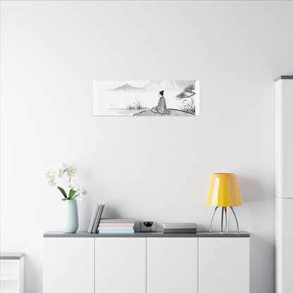 Meditation Harmonious Zen Ukiyo-e Canvas Art