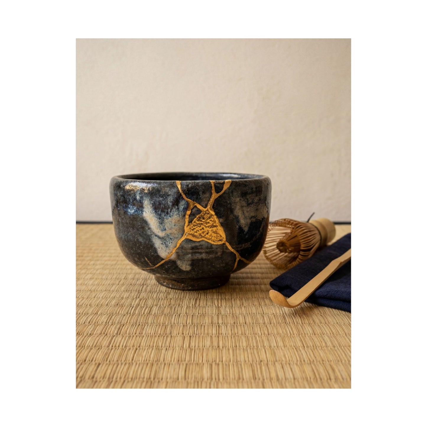 Tea Ceremony Summer Wall Art Print | Kintsugi Beautiful Design