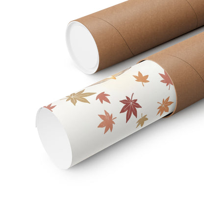 Mountain Mist Wall Art Print | Autumn Japandi Japanese Pattern Art