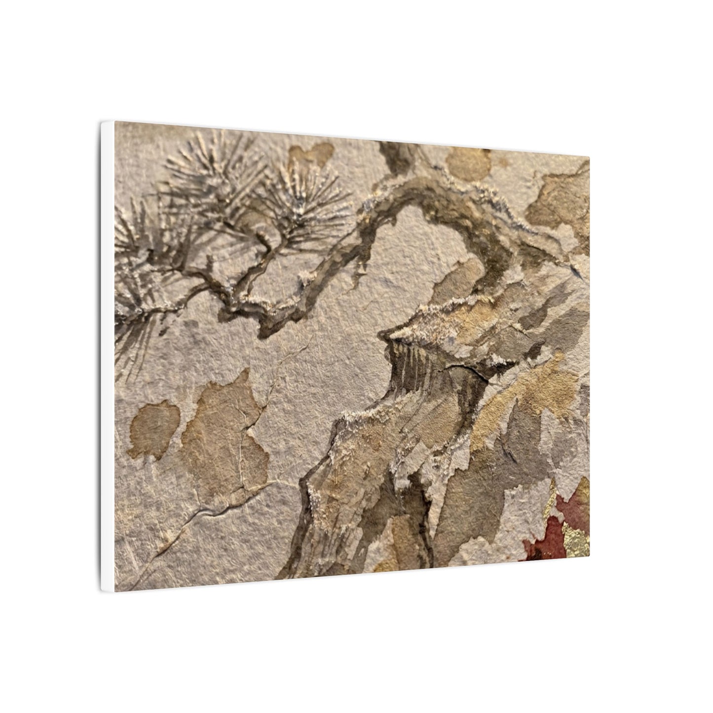 Pine Tree Canvas Art | Winter Japandi Japanese Pattern Art