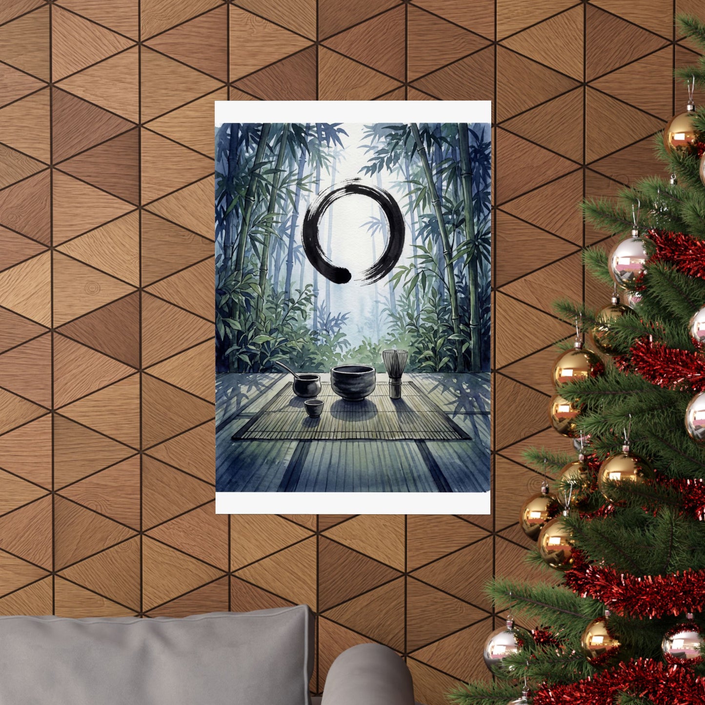Summer Tea Ceremony Enso Wall Art Print | Peaceful Decor