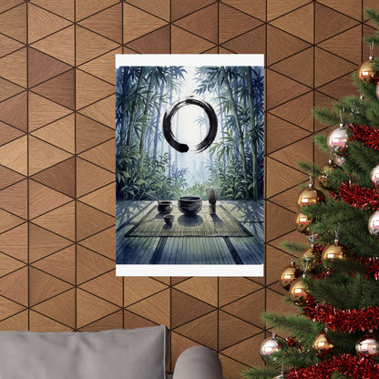 Summer Tea Ceremony Enso Wall Art Print | Peaceful Decor
