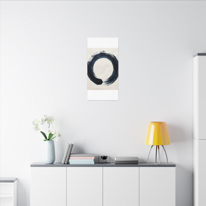 Balanced Meditation Zen Enso Canvas Art