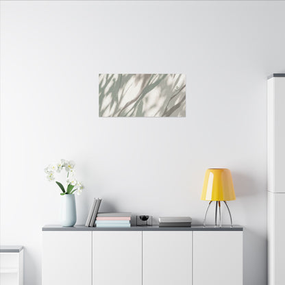 Japandi Shadow Play in Dappled | Japanese Pattern Canvas Art