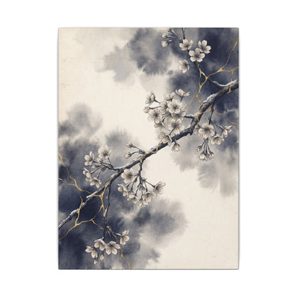 Ma Cherry Blossom Canvas Art - Kintsugi Gold Vein