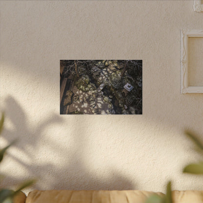 Moonlit Garden Japanese Pattern Canvas Art | Elegant Japandi Art