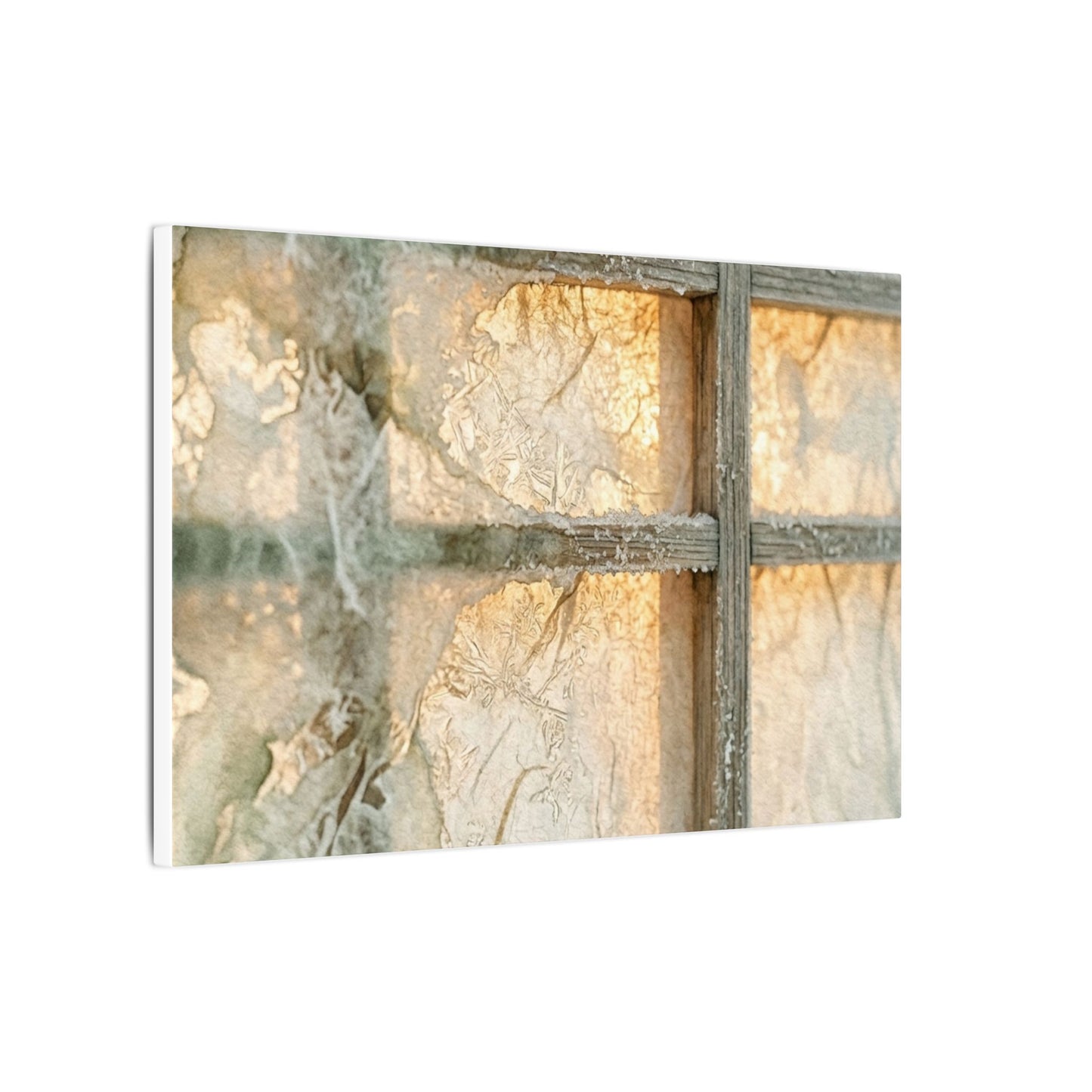 Neutral Shoji Screen Canvas Art - Watercolor Japandi