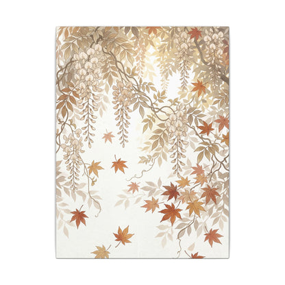 Shibui Wisteria Canvas Art - Japandi Japanese Pattern