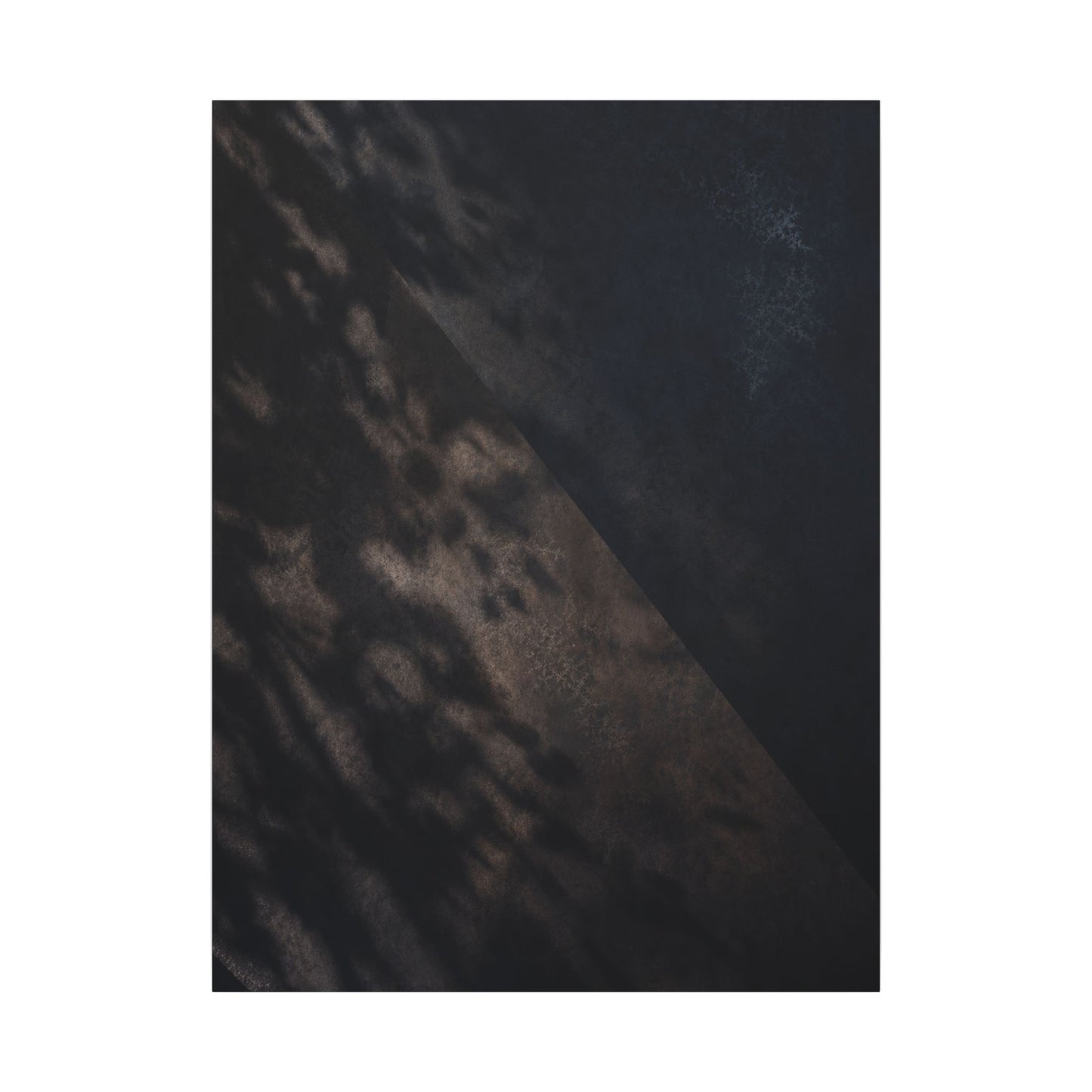 Shadow Play Winter Canvas Art | Dark Japandi Moody Design