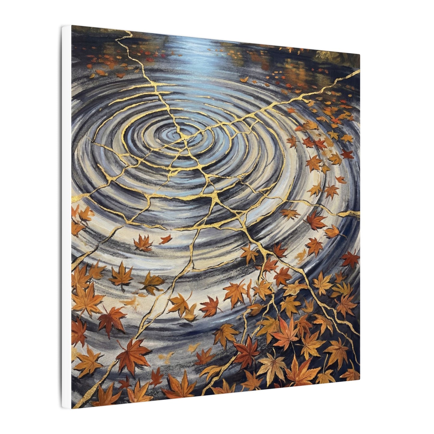 Moonlight Water Ripple Canvas Art - Kintsugi Fukinsei