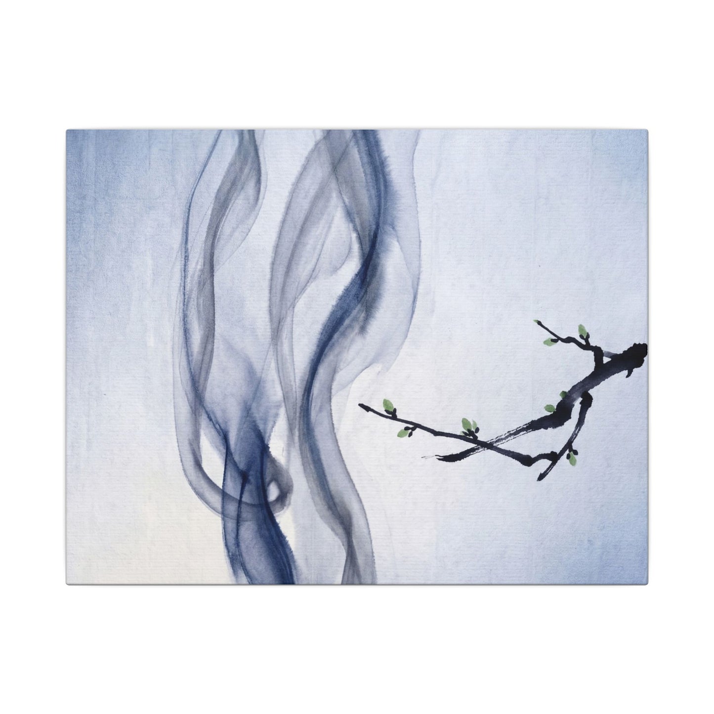 Incense Smoke Spring Canvas Art | Zen Tranquil Design Art Print