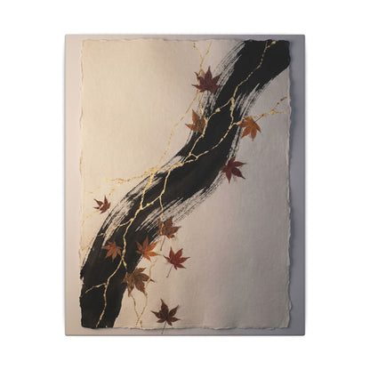 Dawn Ink Brushstroke Canvas Art - Kintsugi Ma