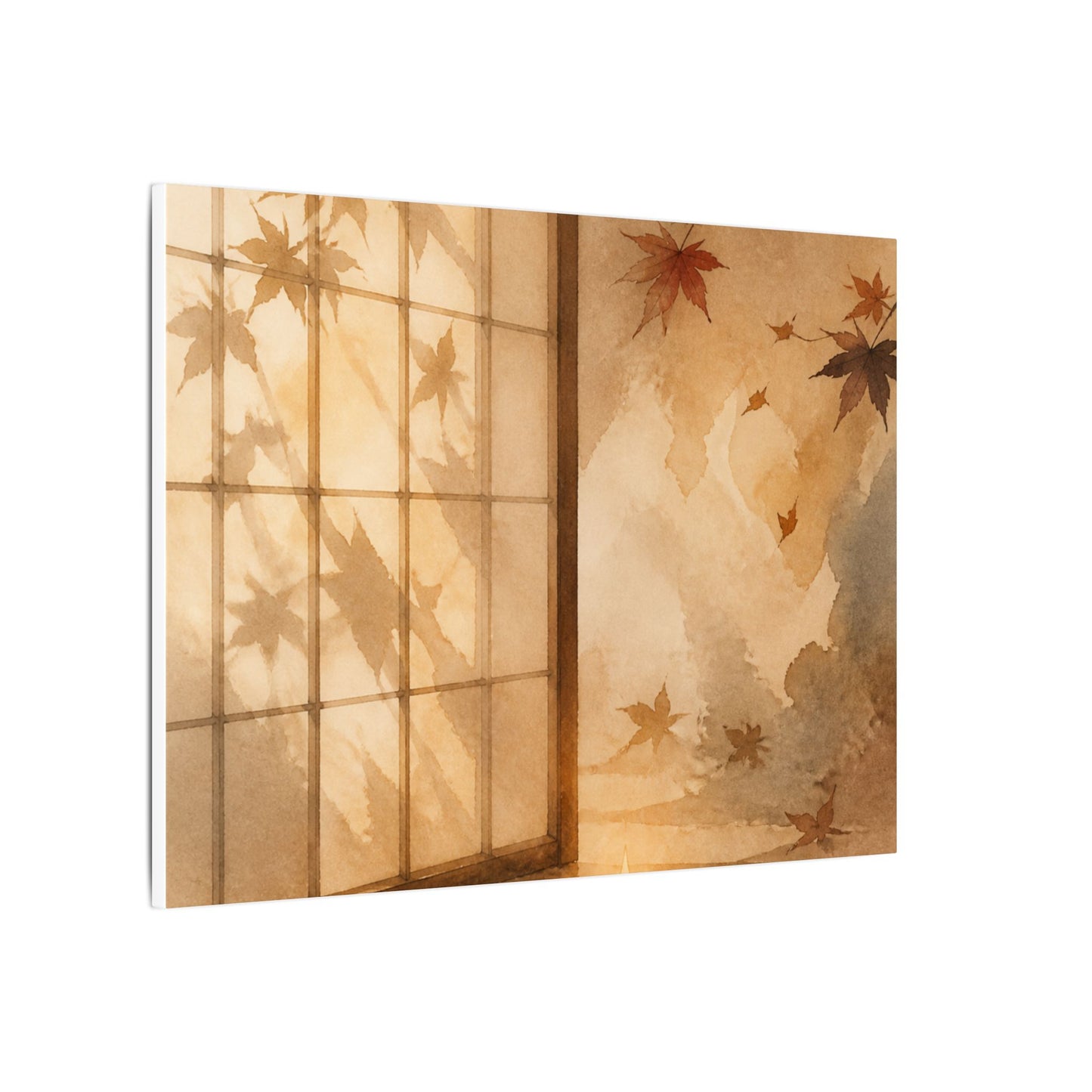 Candlelight Shoji Screen Canvas Art - Japandi Ma
