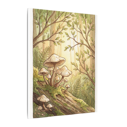 Spring Wild Mushrooms Mushroom Illustration Canvas Art | Cozy Decor