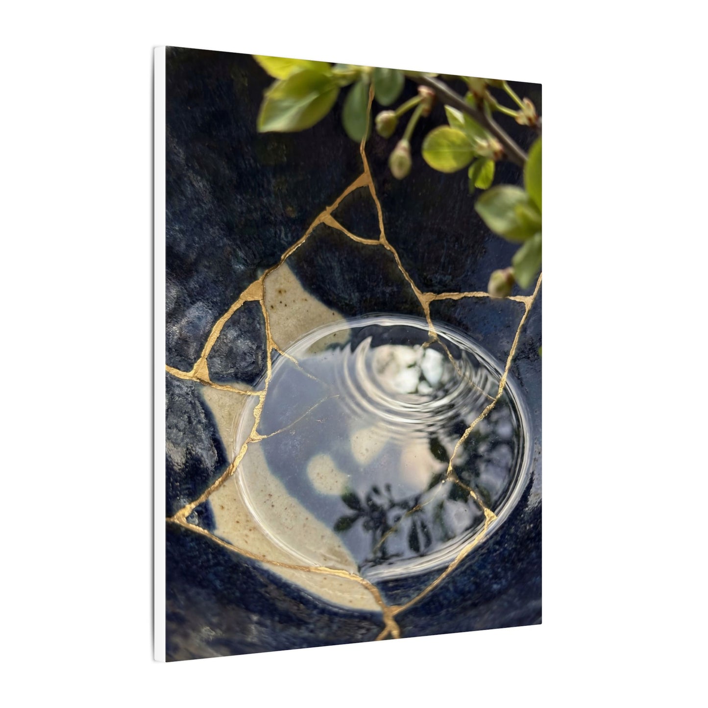 Water Ripple Spring Canvas Art | Kintsugi Beautiful Design