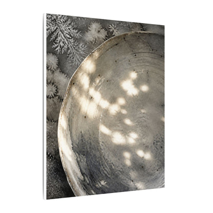 Ceramic Bowl Watercolor Canvas Art | Warm Japandi Art