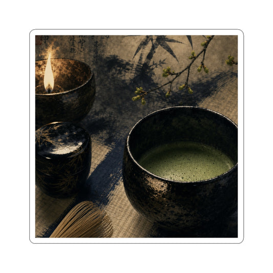 Candlelight Tea Ceremony Sticker - Zen Ma