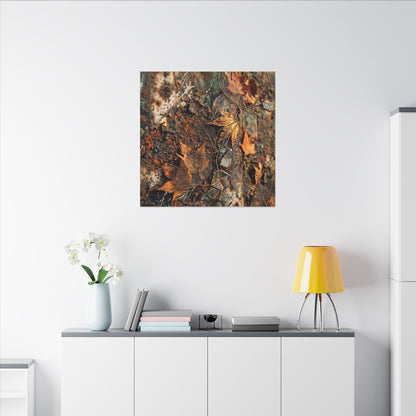 Rust Patina Canvas Art | Autumn Japandi Texture Art
